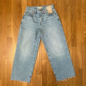 Madewell Petite Perfect Vintage Wide Leg Crop Jean in Altoona Wash size 25P